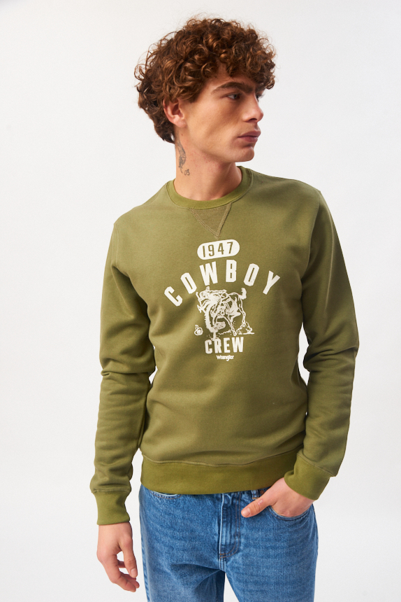 Buzo Roundneck Estampa #1 Frisado