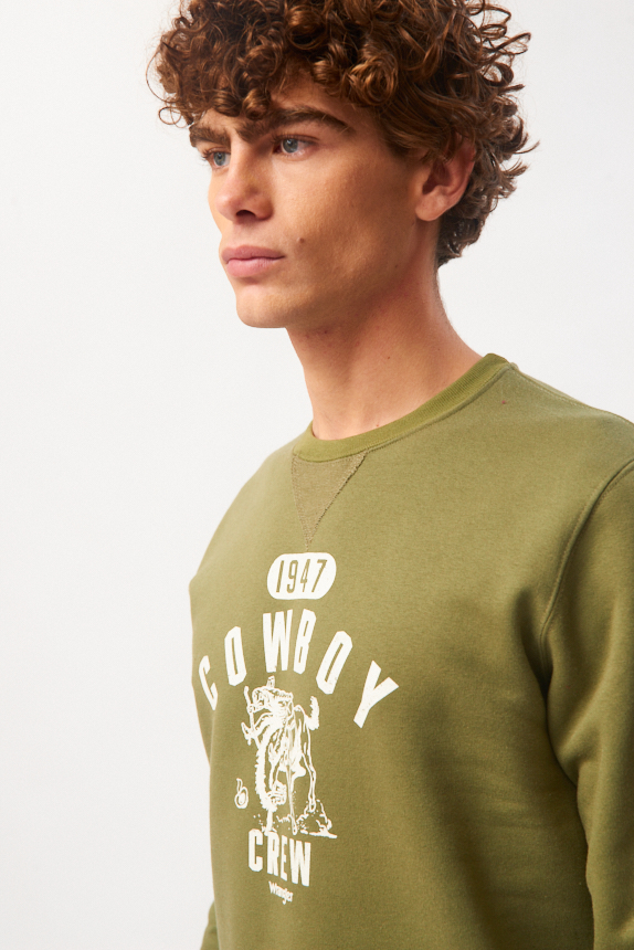 Buzo Roundneck Estampa #1 Frisado