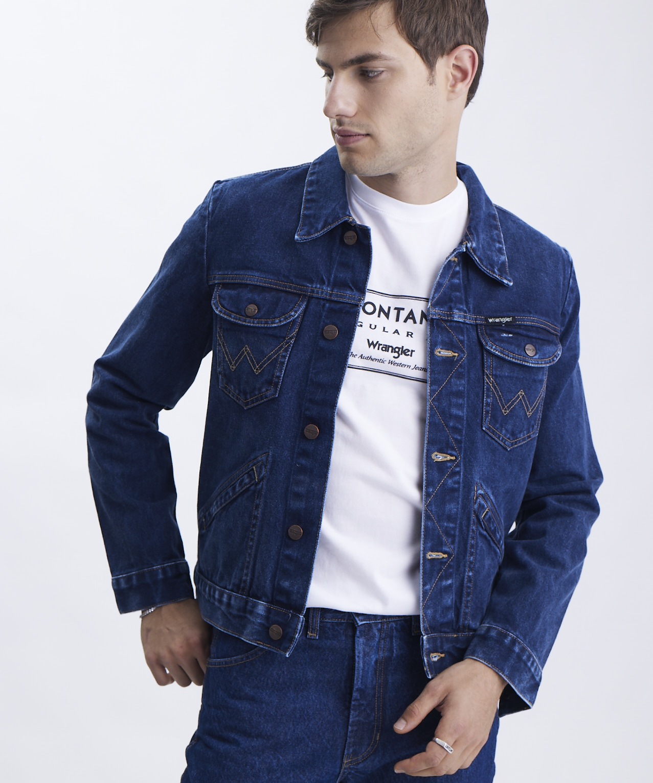 Jacket Wester Wash Blue