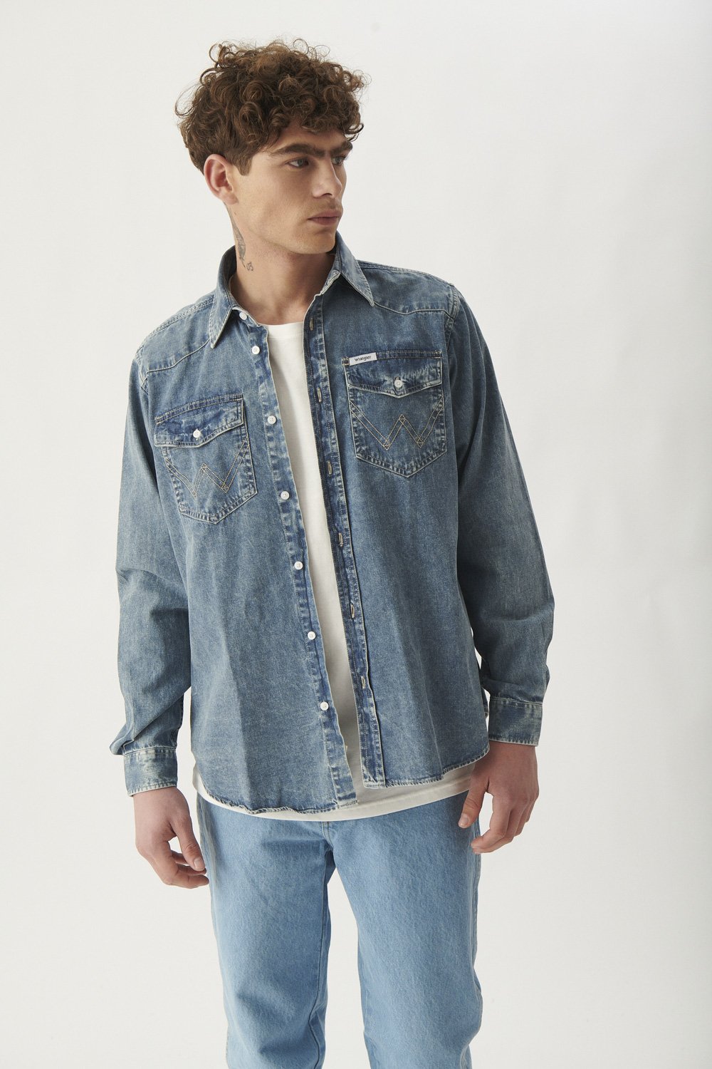 Camisa Western Soft Blue